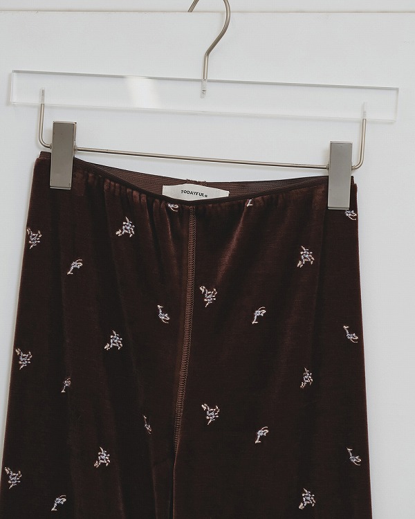 ��ͽ���ʡ�TODAYFUL �ȥ��ǥ��ե�  Petit Flower Velour Leggings 12620721 10�����11��������ͽ�� /����󥻥������Բľ���