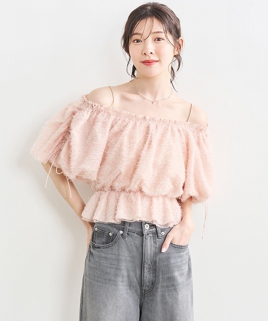 COCODEAL ココディール オフショルフラッフィーブラウス