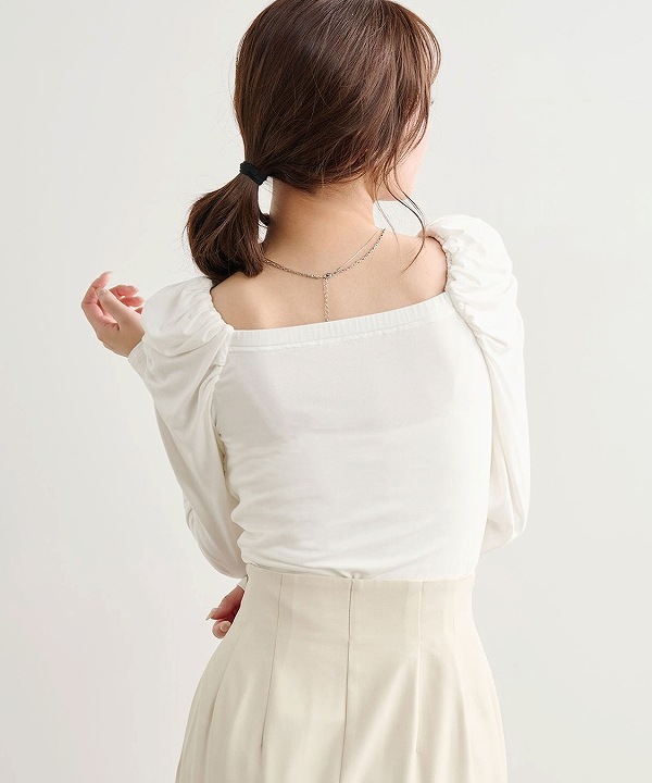 SOLD OUT】【再入荷】COCODEAL ココディール フリルドレープトップス