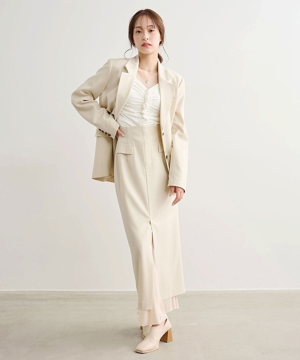 SOLD OUT】【再入荷】COCODEAL ココディール フリルドレープトップス