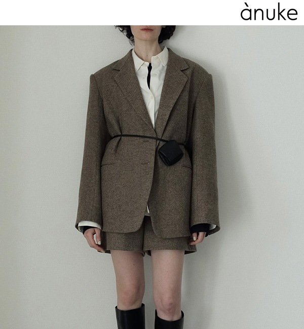 anuke ̡  Herringbone Wool Jacket 62520107 /󥻥Բľʡˤ15ޤ¨ȯ(˰ʳ)