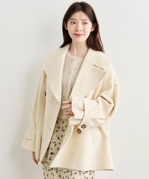 COCODEAL ココディール インペリアルモッサショートPコート 75619381