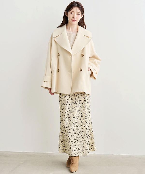 COCODEAL ココディール インペリアルモッサショートPコート