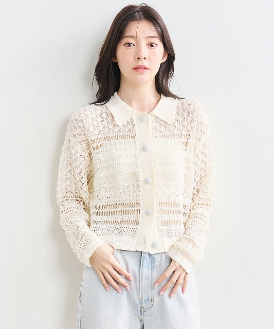 COCODEAL ココディール レース編みニットシャツ 75533154 /キャンセル