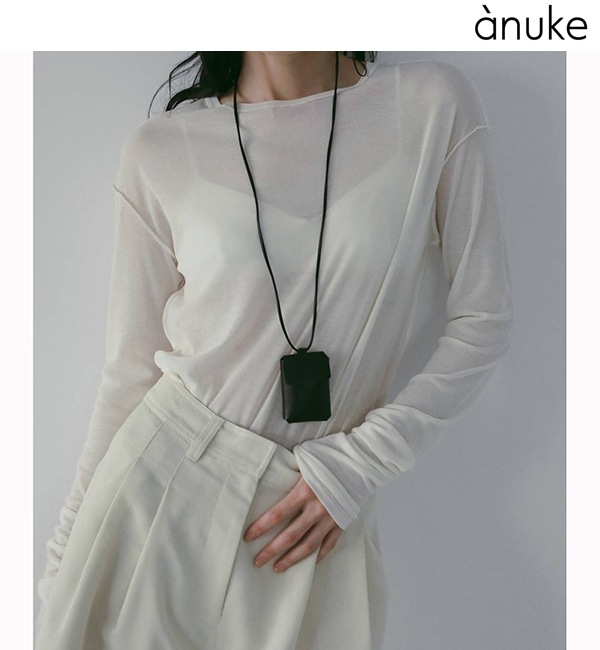 anuke ����̡���  Sheer Long T-Shirts 62610624  �ͥ��ݥ�����̵�� /����󥻥������Բľ��� �������ˤ�15���ޤ�¨��ȯ��(���˰ʳ�)��