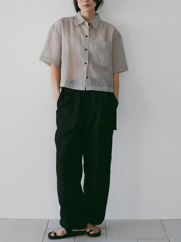 anuke ����̡���  Sheer Halfsleeve Shirts 62610420  /����󥻥������Բľ��� �������ˤ�15���ޤ�¨��ȯ��(���˰ʳ�)��