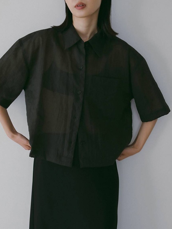 anuke ����̡���  Sheer Halfsleeve Shirts 62610420  /����󥻥������Բľ��� �������ˤ�15���ޤ�¨��ȯ��(���˰ʳ�)��