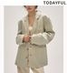 11/9()1000OFF ݥ󥳡ɡ1000tfTODAYFUL ȥǥե  Boyfriend Linen Jacket 12510103 /󥻥Բľʡˤ15ޤ¨ȯ(˰ʳ)