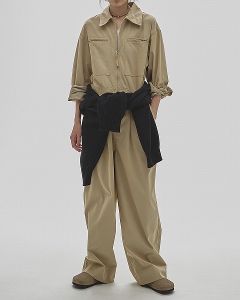 予約商品】TODAYFUL トゥデイフル Twill Zip Combinaison