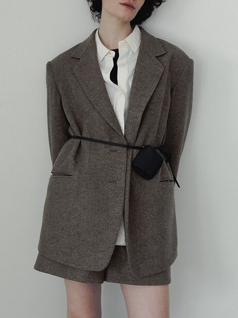 anuke アンヌーク Herringbone Short Pants 62520728