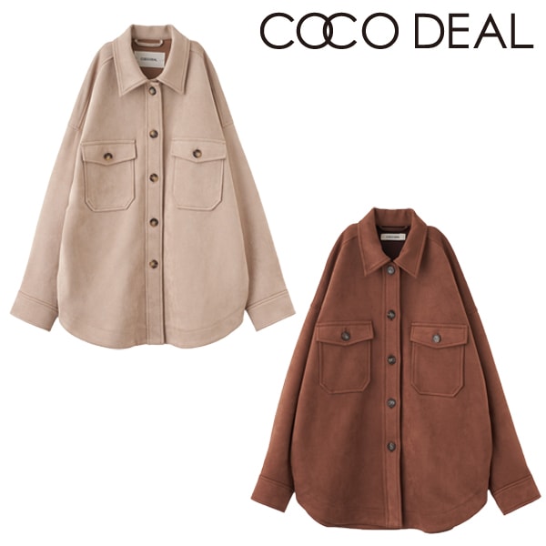COCODEAL ココディール シャツライクスウェードブルゾン75514194