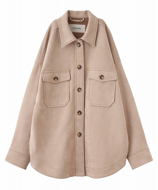 SALE30%OFF】COCODEAL ココディール シャツライクスウェードブルゾン