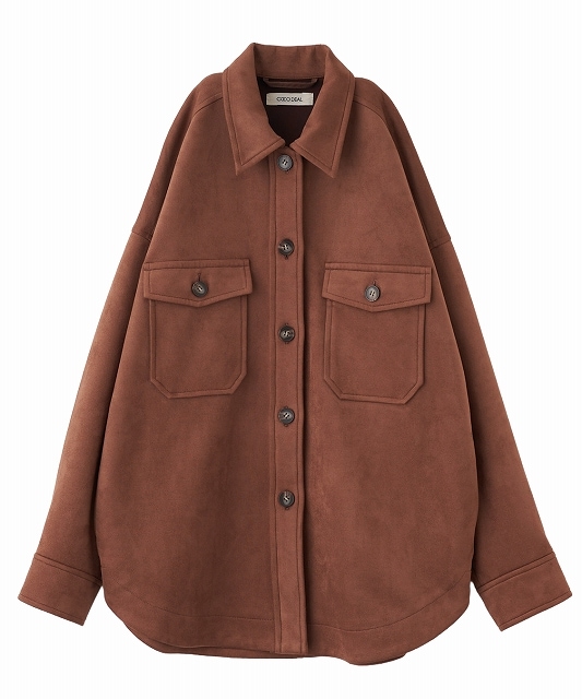 COCODEAL スウェードシャツブルゾン SALE30%OFF】COCODEAL ココディール シャツライクスウェードブルゾン
