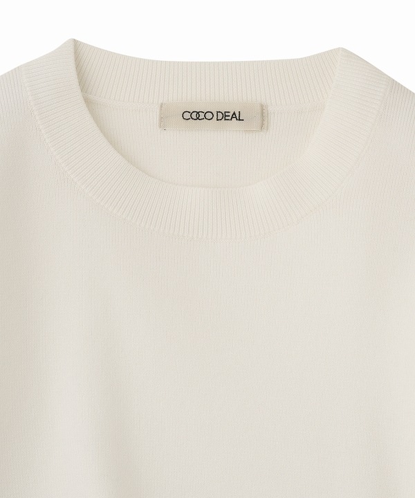 COCODEAL ココディール フリルペプラムブラウス×ニット 76131182