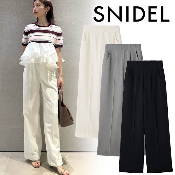��SALE50%OFF��SNIDEL ���ʥ��ǥ�  Sustainable�ϥ��������ȥ��ȥ졼�ȥѥ�� SWFP261081  /����󥻥������Բľ��� �������ˤ�15���ޤ�¨��ȯ��(���˰ʳ�)��