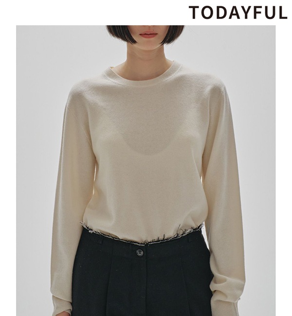 11/9()1000OFF ݥ󥳡ɡ1000tfTODAYFUL ȥǥե  Wool Cashmere Seamless Knit 12420519 /󥻥Բľʡˤ15ޤ¨ȯ(˰ʳ)