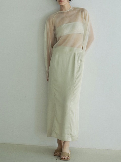 anuke ����̡���  Satin Pencil Skirt 62510808 /����󥻥������Բľ��ʡ������ˤ�15���ޤ�¨��ȯ��(���˰ʳ�)��