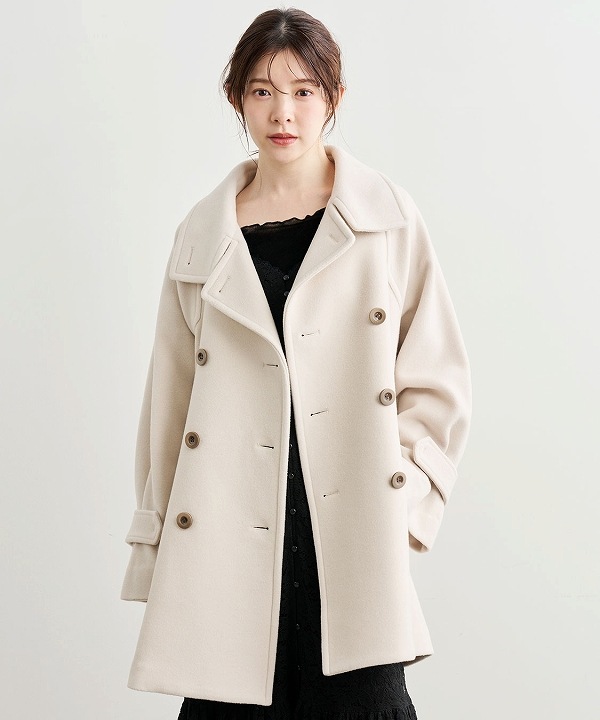 COCODEAL ココディール スタンドカラーミドル丈トレンチコート