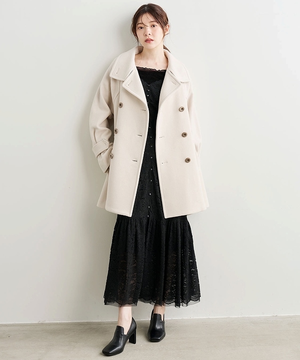 【新品未使用美品】COCODEAL スタンドカラーミドル丈トレンチコート スタンドカラーミドル丈トレンチコート｜PETAL ONLINE（ペタルオンライン）