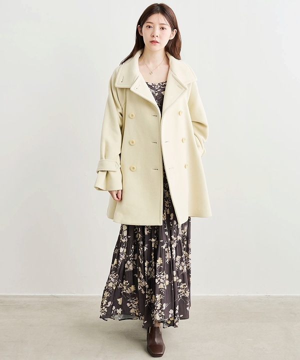 COCODEAL ココディール スタンドカラーミドル丈トレンチコート