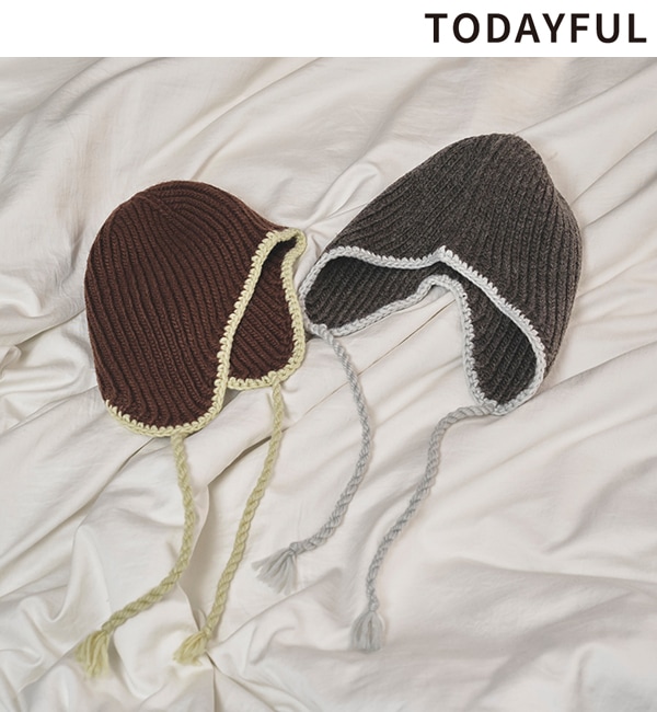 TODAYFUL トゥデイフル Ear Flap Knitcap 12521037 /キャンセル返品