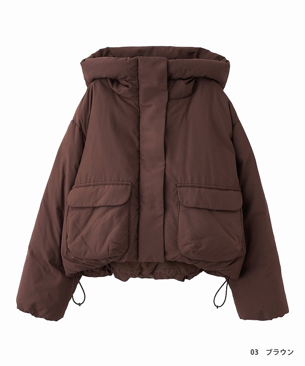 フード付きオーバーダウンコート COCO DEAL 新品 【半額以下】 ショートフードダウンコート｜PETAL ONLINE（ペタルオンライン）