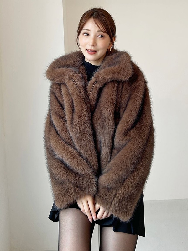 はる　[新品未使用] snidel スナイデル　ファーコート SNIDEL（スナイデル）の「ファーコート（その他アウター）」 - WEAR