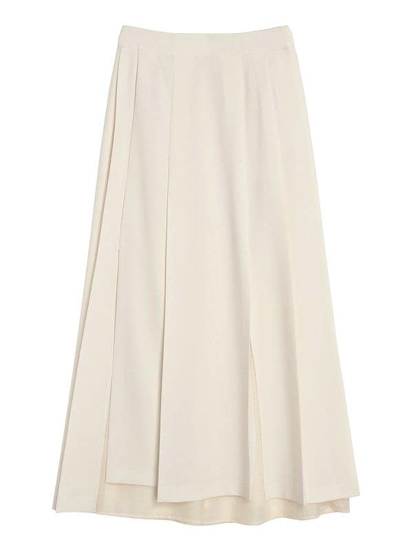 SOLD OUT】【SALE50%OFF】ELENDEEK エレンディーク SLIT PLEATS SK