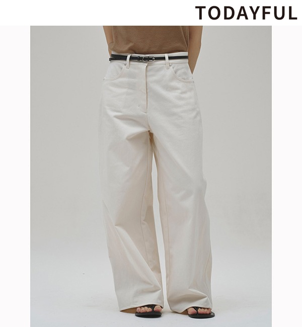 TODAYFUL �ȥ��ǥ��ե� Cottontwill Cocoon Pants 12620704 /����󥻥������Բľ��ʡ������ˤ�15���ޤ�¨��ȯ��(���˰ʳ�)��