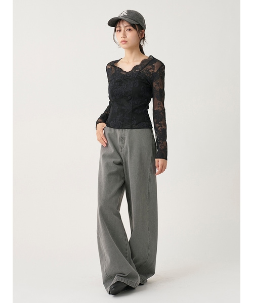 �ڴ��ָ���10%OFF��SNIDEL ���ʥ��ǥ�  �ǥ�����磻�ɥѥ�� SWFP264263  /����󥻥������Բľ��ʡ������ˤ�15���ޤ�¨��ȯ��(���˰ʳ�)��