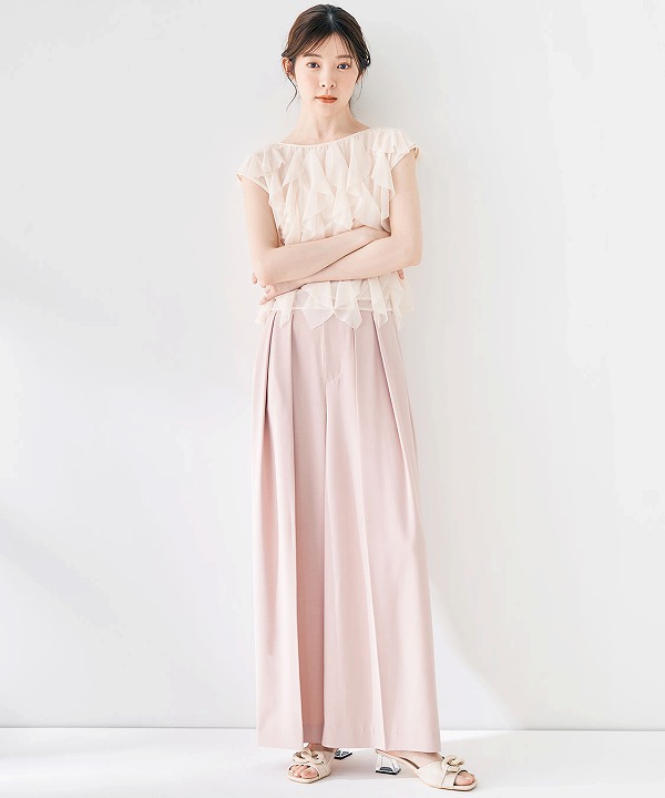 SALE30%OFF】COCODEAL ココディール チュールラッフルトップス