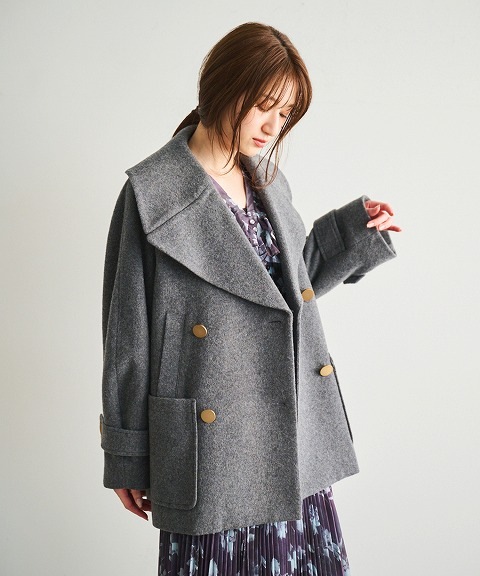 COCO DEAL ココディール ボアウールショートコート