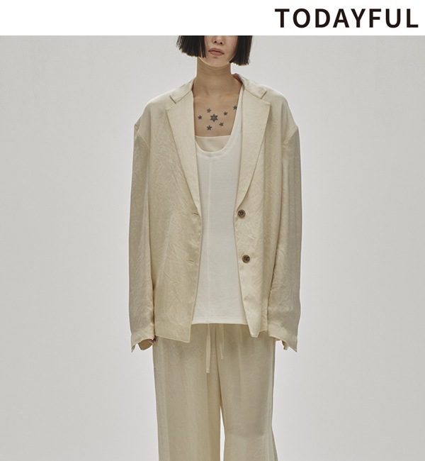 予約商品】TODAYFUL トゥデイフル Satin Over Jacket 12410103 3月中 