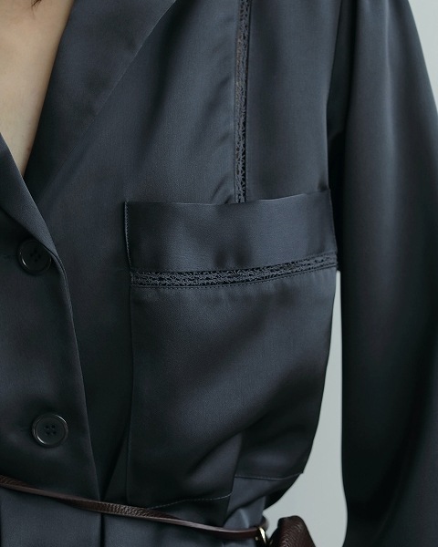 anuke ����̡���  Satin Tailored Shirts 62520406  /����󥻥������Բľ��ʡ������ˤ�15���ޤ�¨��ȯ��(���˰ʳ�)�� 