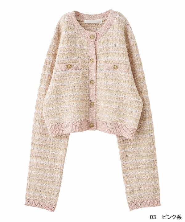 SALE30%OFF】LILLIAN CARAT リリアンカラット ツイードニット