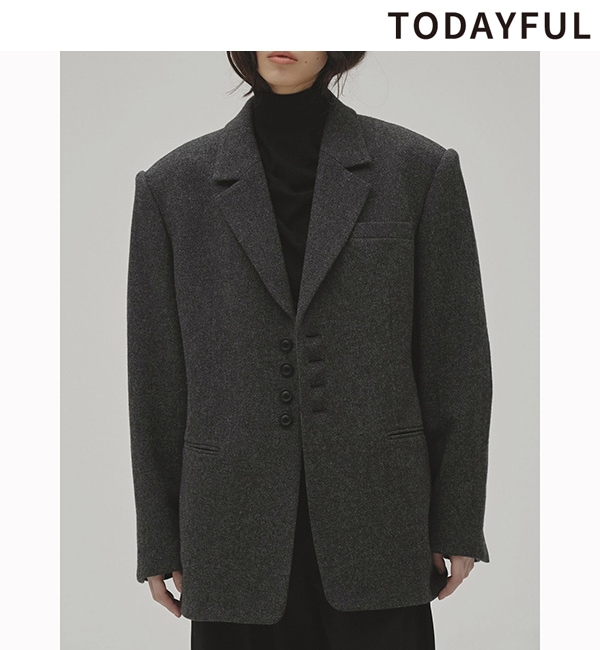 ��ͽ���ʡ�TODAYFUL �ȥ��ǥ��ե�  Wool100% Over Jacket 12620105 9������10��������ͽ�� /����󥻥������Բľ���