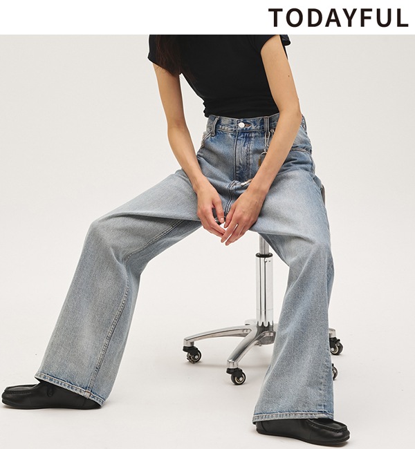 �ڴ��ָ���ݥ����5%��10/18(��)23:59�ޤǡۡ�ͽ���ʡ�TODAYFUL �ȥ��ǥ��ե�  Cary's Denim 12611404 5�����6��������ͽ�� /����󥻥������Բľ���