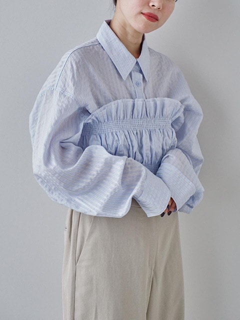 TODAYFUL Stripe Gather Bustier