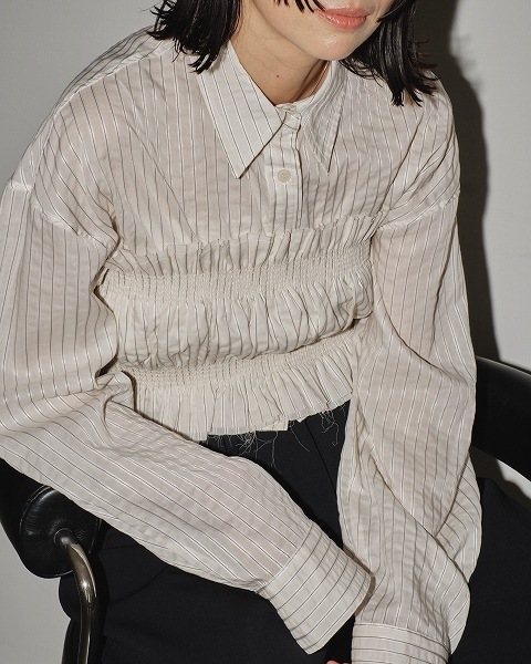 トゥデイフルStripe Gather Bustier ビスチェtodayful