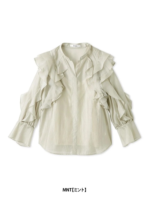 SALE50%OFF】SNIDEL スナイデル シアーフリルブラウス