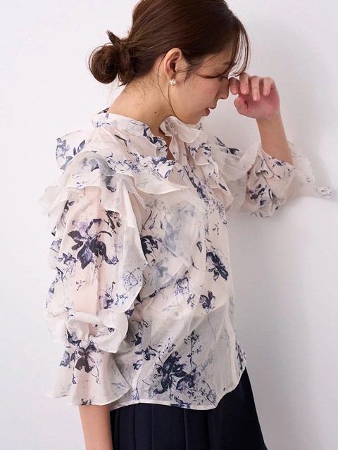 SALE60%OFF】SNIDEL スナイデル シアーフリルブラウス