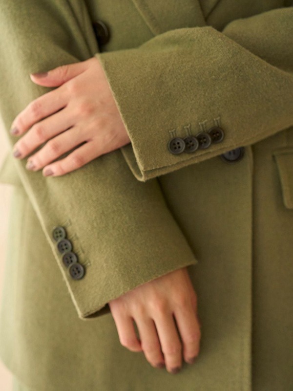 SNIDEL ウールオーバージャケット　イエロー SNIDEL（スナイデル）の「ウールオーバージャケット（テーラード