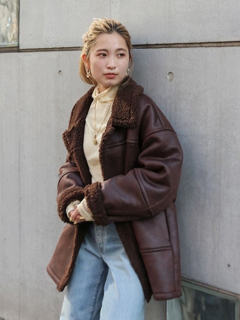 SALE50%OFF】Ungrid アングリッド フェイクムートンルーズブルゾン