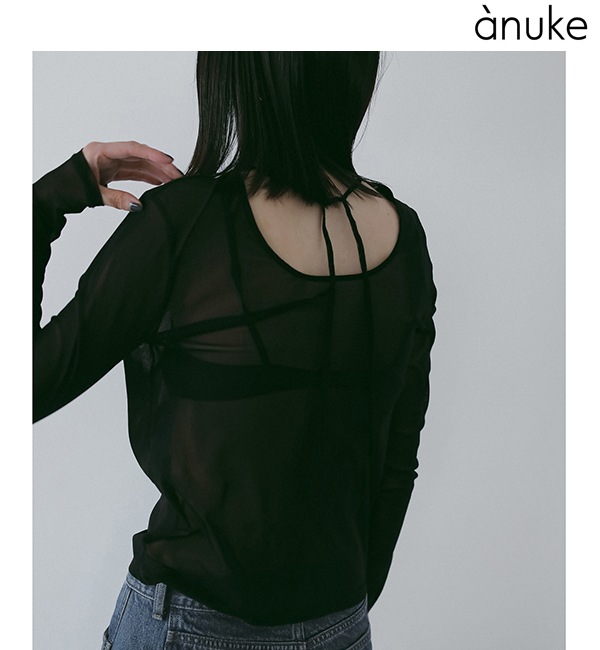anuke ����̡���  2way Sheer Tops 62520609  /����󥻥������Բľ��� �������ˤ�15���ޤ�¨��ȯ��(���˰ʳ�)��