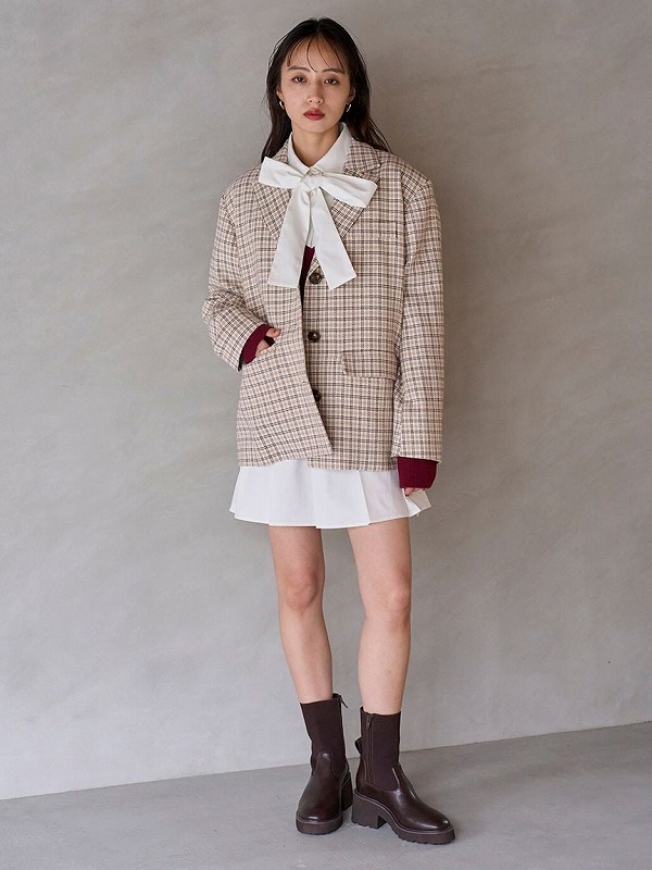 ��SALE50%OFF��SNIDEL ���ʥ��ǥ�  �Хꥨ�����С����������㥱�å� SWFJ254163 /����󥻥������Բľ��ʡ������ˤ�15���ޤ�¨��ȯ��(���˰ʳ�)��