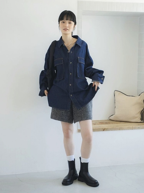 Ungrid　デニムルーズシャツ SALE30%OFF】Ungrid アングリッド デニムルーズシャツ 112550463601