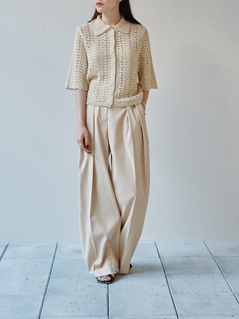 即日発送 新品 TODAYFUL lace knit shirts