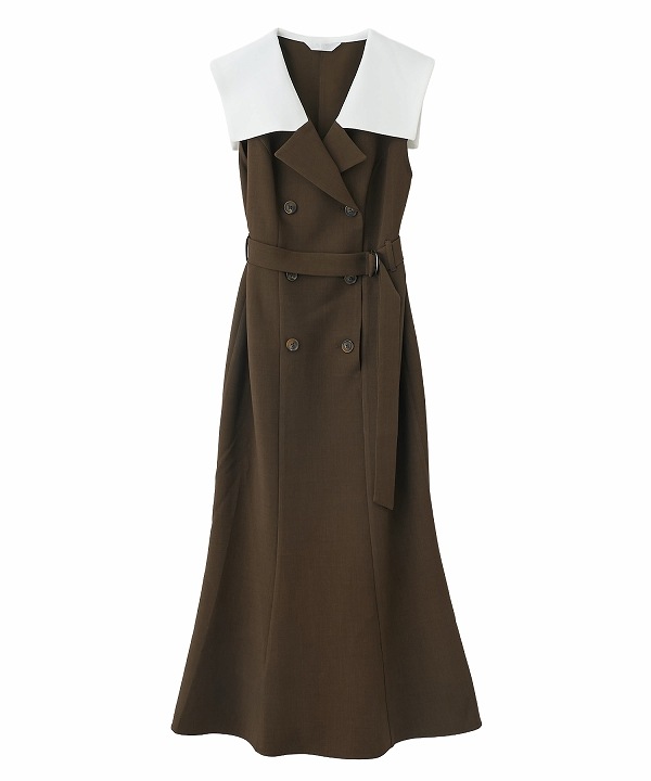 LILLIAN CARAT リリアンカラット バイカラージャケットワンピース