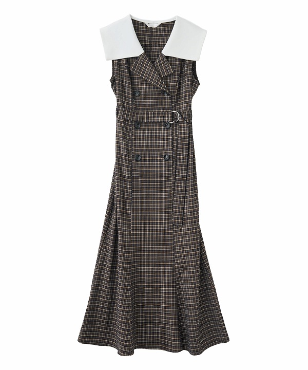 LILLIAN CARAT リリアンカラット バイカラージャケットワンピース