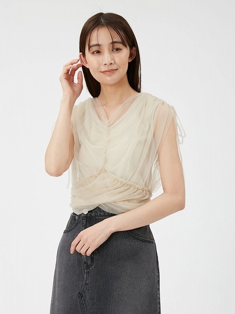 期間限定10%OFF】FRAY I.D フレイアイディー チュールレイヤード 